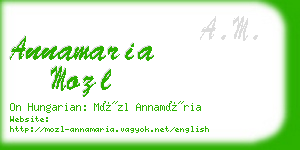 annamaria mozl business card